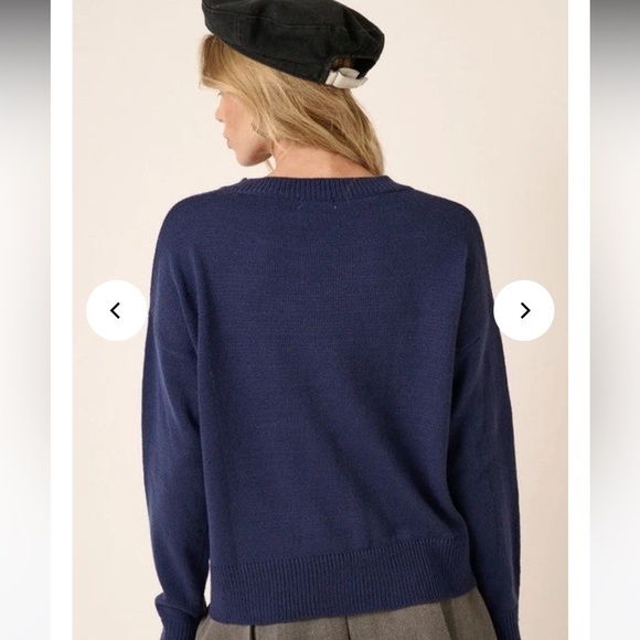 Mittoshop Valentine’s Day XOXO Graphic Knit Sweater Size Medium - Picture 3 of 12